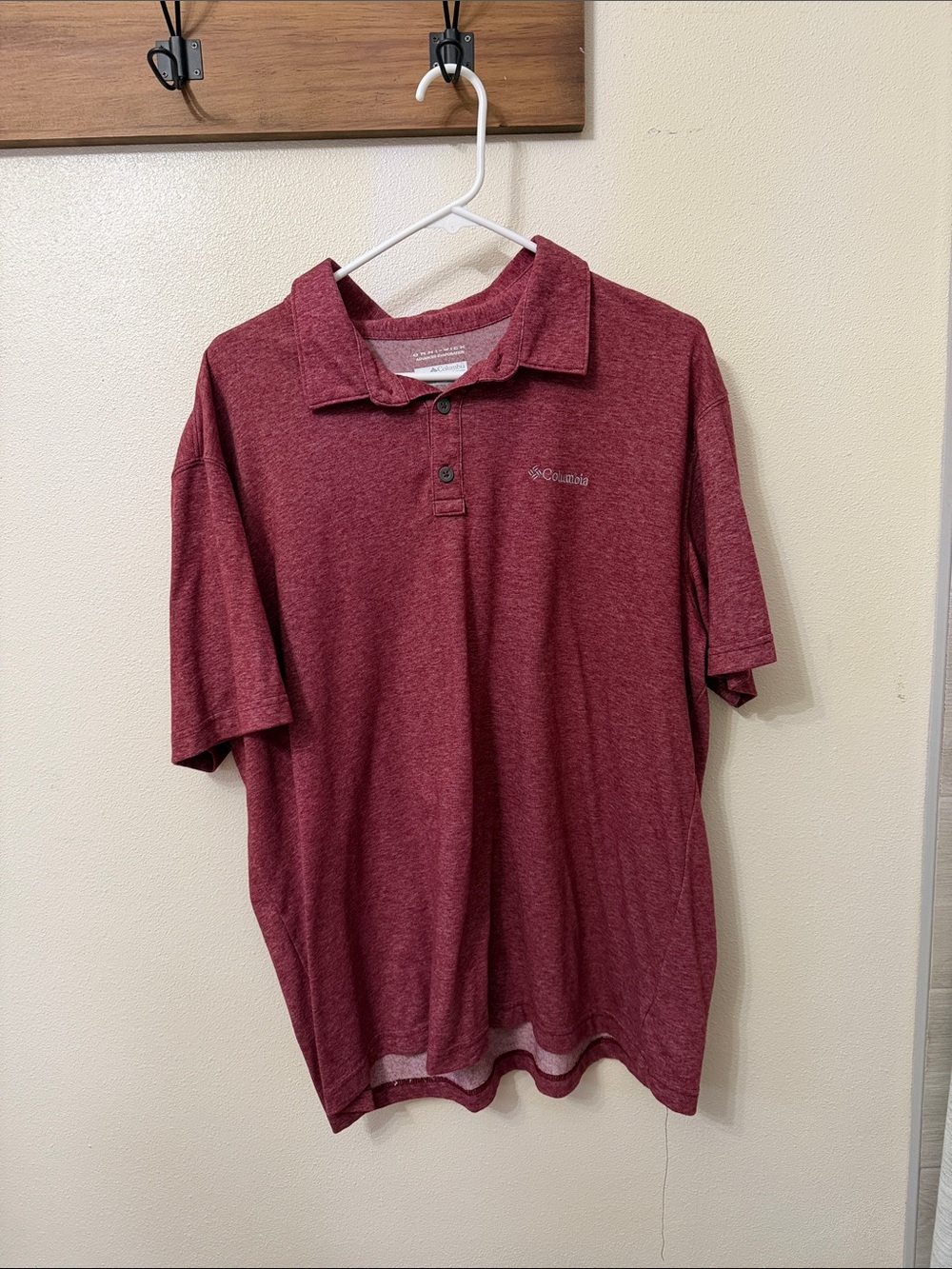Columbia Men’s Maroon Heather Polo